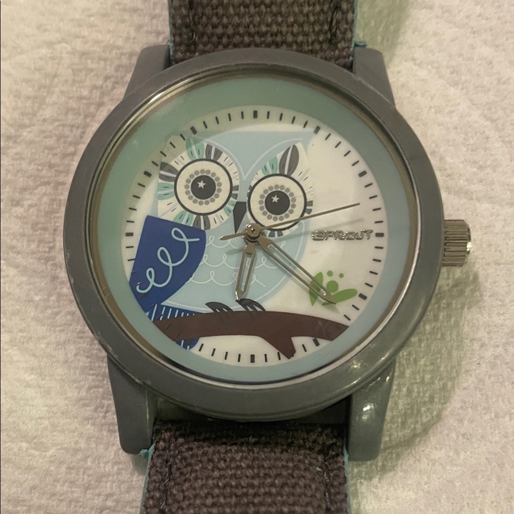 ISprout Women's Owl Design Gray Watch